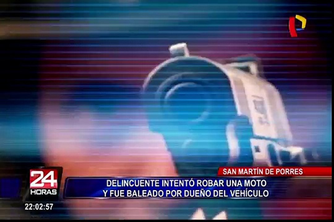 Ladrón resultó herido tras intentar robar una moto en San Martín de Porres