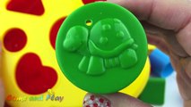 Learn Colours and Shapes with Babys Shape Sorting with Creative Dough Fun for Kids & Pres