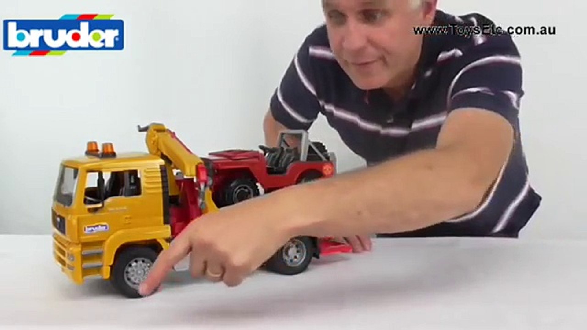 Bruder Toys MAN TGA Breakdown Truck with Cross Country Vehicle ...