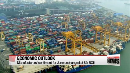 Biz sentiment for next month remained static from May: BOK