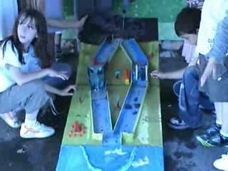 Maquette d'une écluse