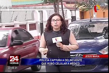 Policía captura a delincuente que asaltó a médico en Jesús María