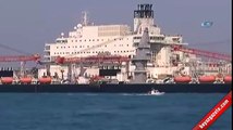 Türk Akımı için gelen dev gemi, İstanbul Boğazı'nda