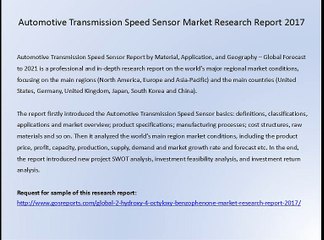 Automotive Transmission Speed Sensor Market Research Report 2017