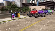 Learn to Count to 10 with Monster Trucks _ Educational Cartoon for Kids by Brain Candy TV