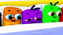 Ten in the Bed 3D Nursery Rhymes Song - Color Crew Babies _ 3D Rhymes for Children _ BabyFirst-ky1