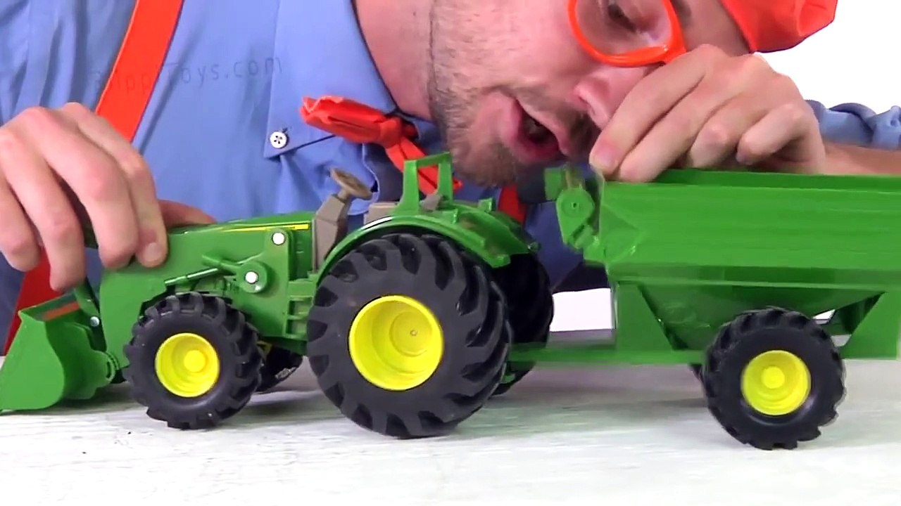 Tractors for Children _ Blips SONG _ Blippi Toys Video Dailymotion