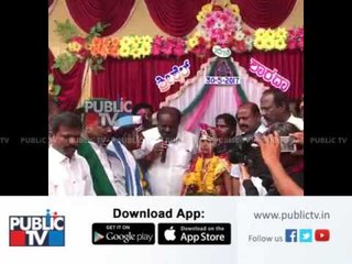 Physically challenged fan gets married infront of HDK as he wished