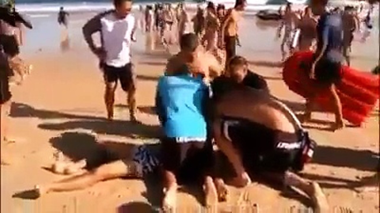 He was clinically dead for a few minutes. Watch how these Australian beach lifeguards save his life.