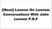 [LbZtf.Ebook] Lennon On Lennon: Conversations With John Lennon by Jeff Burger, John Lennon [E.P.U.B]