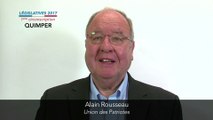 Législatives 2017. Alain Rousseau : 1ère circonscription du Finistère (Quimper)