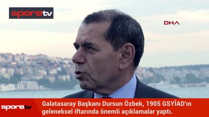 Dursun Özbek'ten hakem hatası ve transfer açıklaması