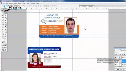 PVC Id Card Printing Page Layout (Template)   for Epsdsaon L800, L8