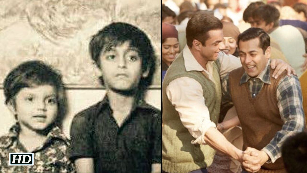 Salman Cute as a button with Sohail by his side