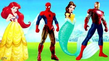 Wrong Legs Disney Princess Superheroes Ladybug Mermaid Finger Family Songs Colors for Children