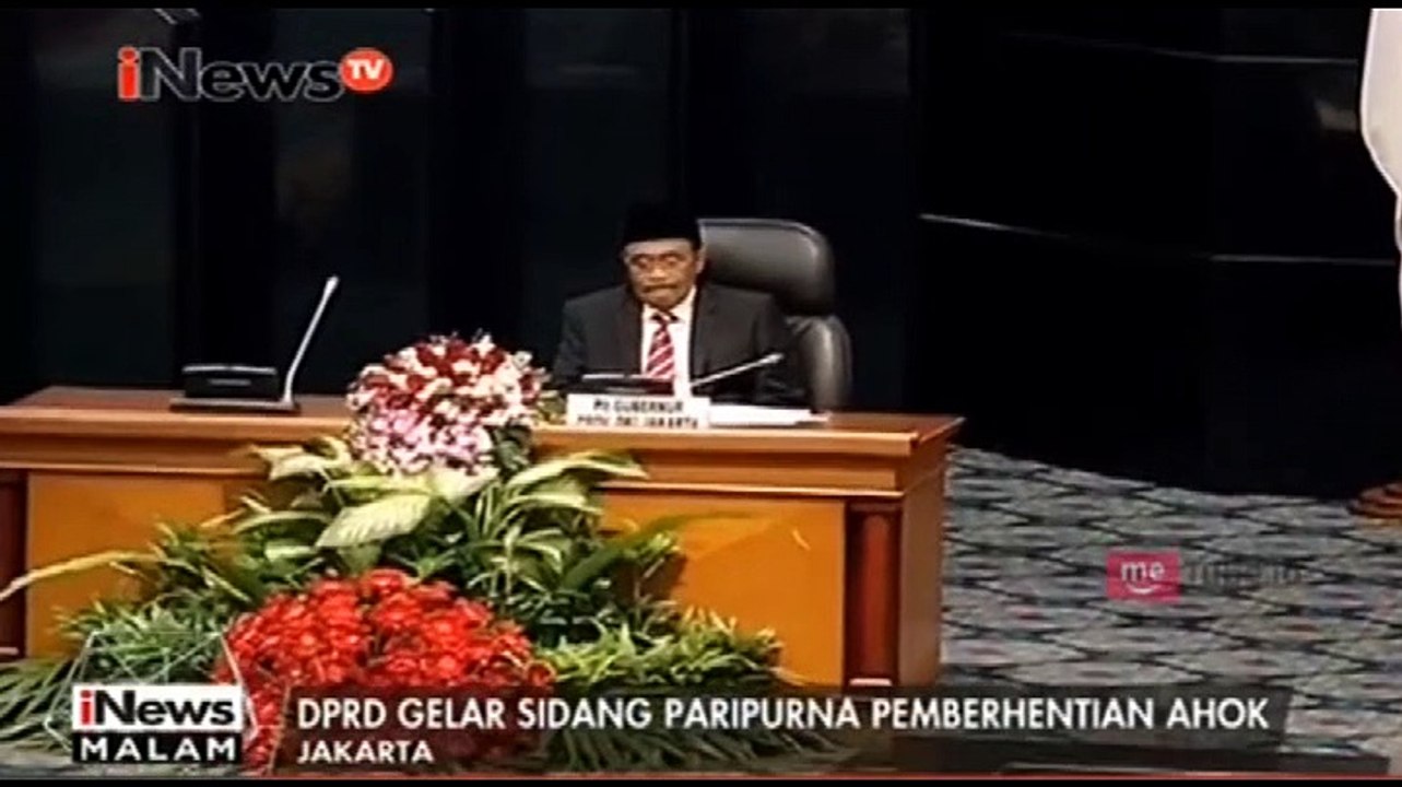 Gelar Sidang Paripurna, DPRD Umumkan Pemberhentian Ahok
