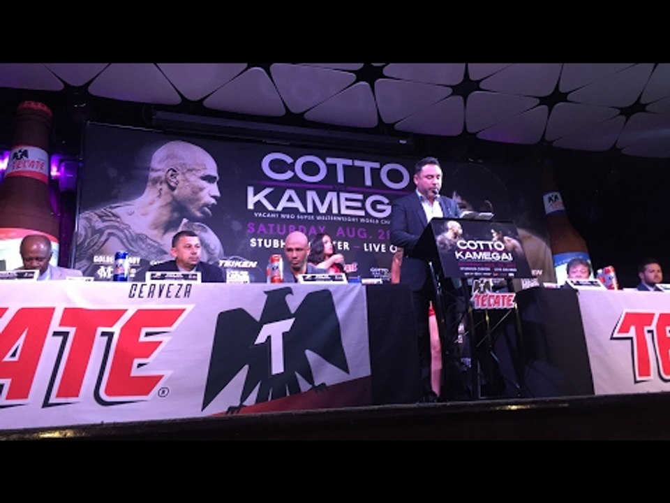 Cotto press conference