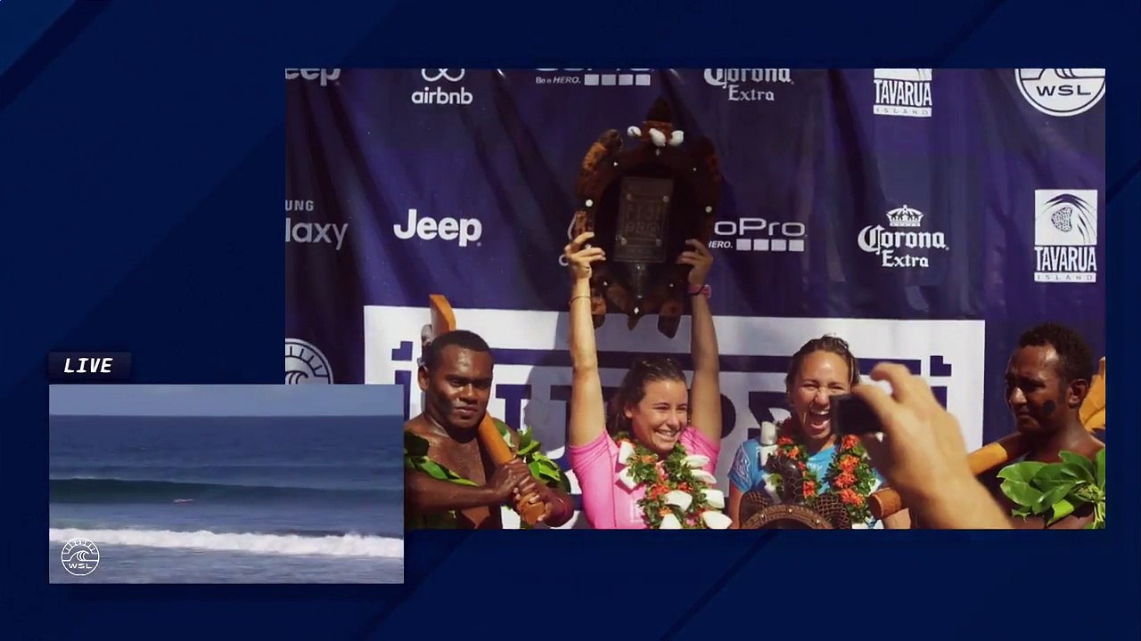 Adrénaline - Surf : Johanne Defay chute en quart de finale du Fiji Pro face à Courtney Conlogue