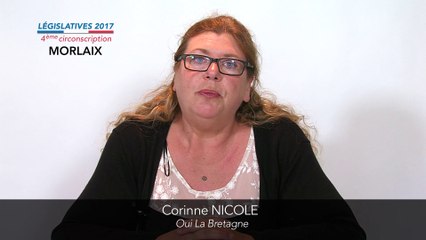 Législatives 2017. Corinne Nicole : 4e circonscription du Finistère (Morlaix)
