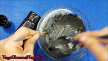 How to Make Black Fluffy Slime Without Glue, DIY Real No Glue Slime, Black Slime