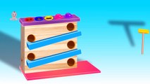 Kids Toys Learn Colors with Wooden Ball Hammer Educational Toy Video   Colors for Children to Learn