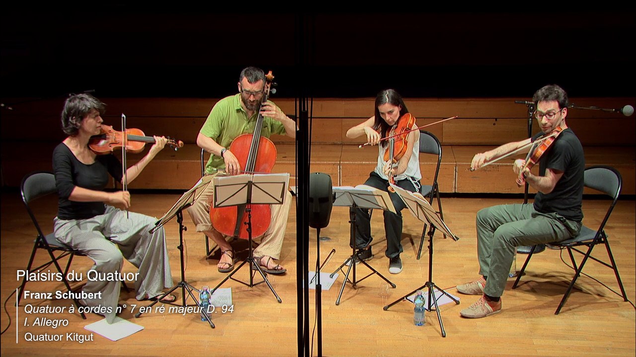Franz Schubert : Quatuor à cordes n°7 en ré majeur D.94 - I Allegro par le Quatuor Kitgut
