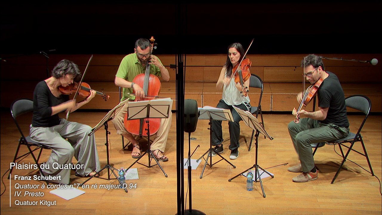 Franz Schubert : Quatuor à cordes n°7 en ré majeur D.94 - IV Presto par le Quatuor Kitgut