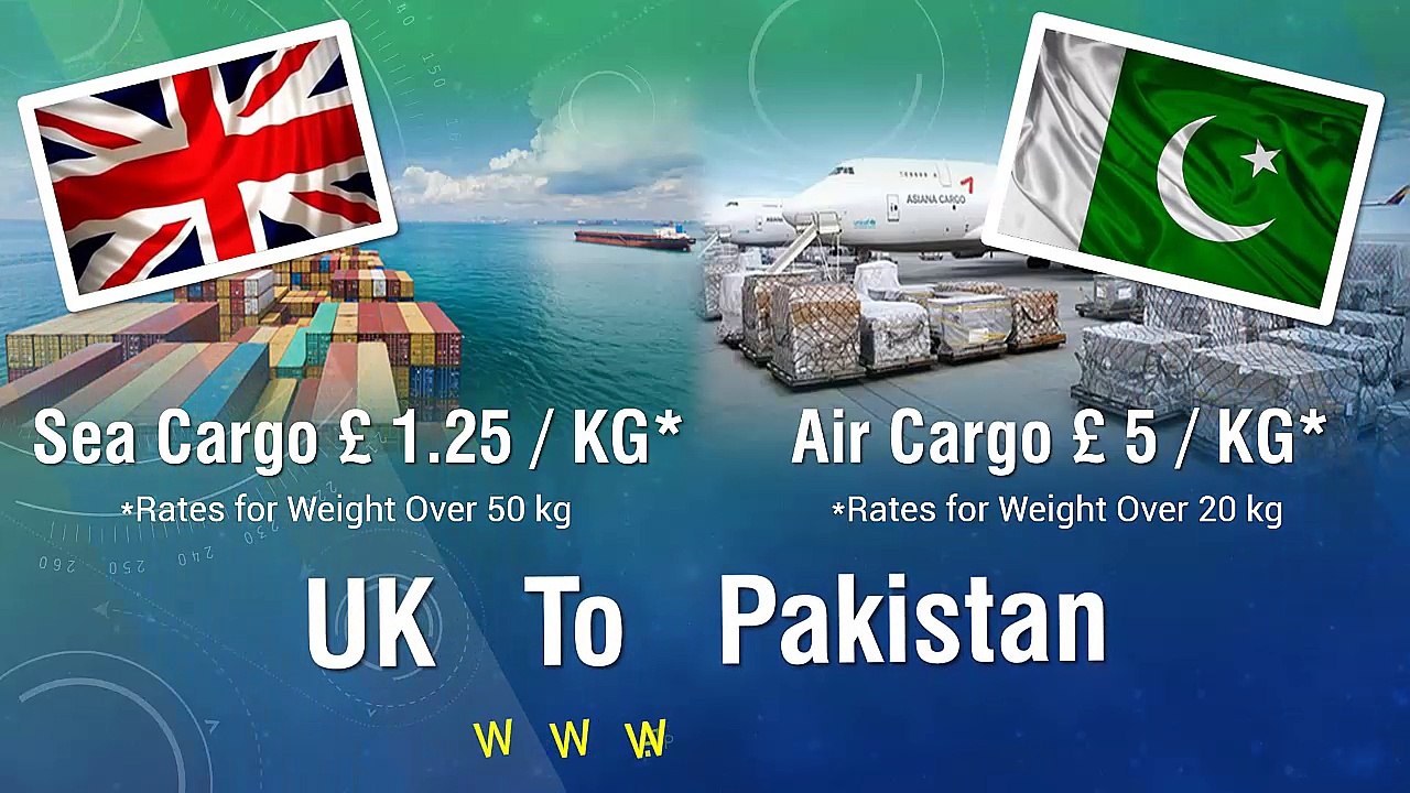 Send Cheap Cargo from UK to Pakistan, Door To Door Service - A1 Pak Cargo