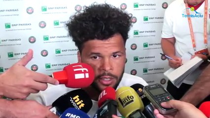 Roland-Garros 2017 - Jo-Wilfried Tsonga : "Je prends cette défaite avec philosophie"