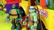 Kids Toys Channel TMNT Shredder steals Party Wagon! Teenage Mutant Ninja Turtles Just Kids