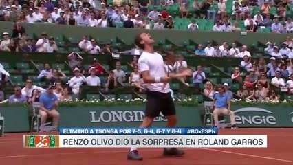 Renzo Olivo vs Tsonga - Roland Garros 2017.