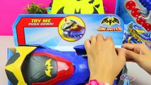 GIANT BATMAN v SUPERMAN Play Doh Surprise Egg with Cool DC Comics Superhero Toys