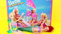 BARBIE FROZEN Jet Ski Disney Elsa Anna Ariel Ursula Sisters Wave Ride Toy Review AllToyCol