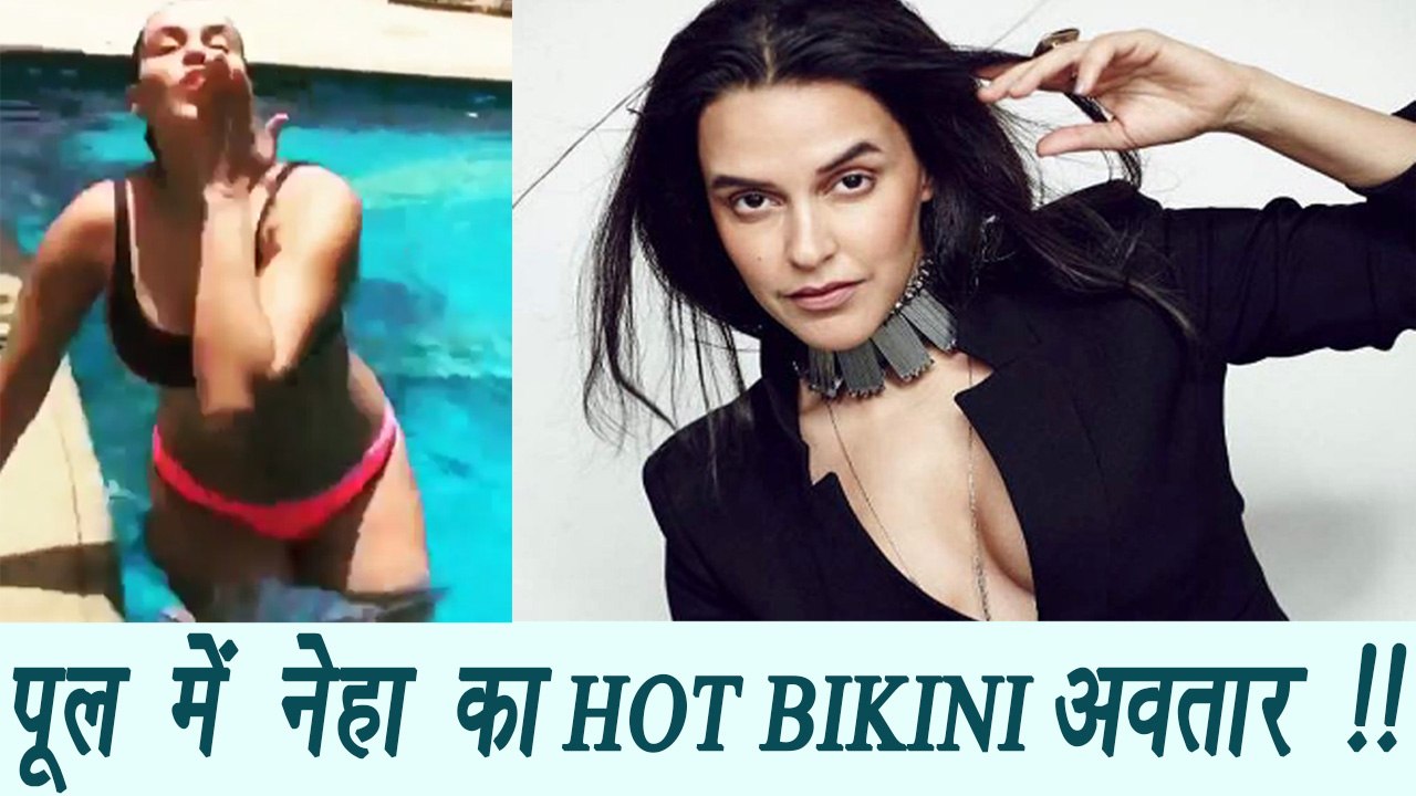 Neha Dhupia Shares her HOT POOL video in Bikini...