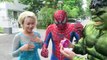 Spiderman Saw a T Rex VS Elsa VS Hulk VS Venom VS Joker Superheroes dinosaur fun