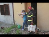 San Pellegrino di Norcia (PG) - Terremoto, recupero beni in via Tricaio (31.05.17)