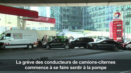 Carburants: la grève commence à se faire sentir à la pompe