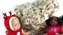 CiCis Vlog American Girl Bitty Twins and Bitty Baby Doll Christmas Rocking Horse
