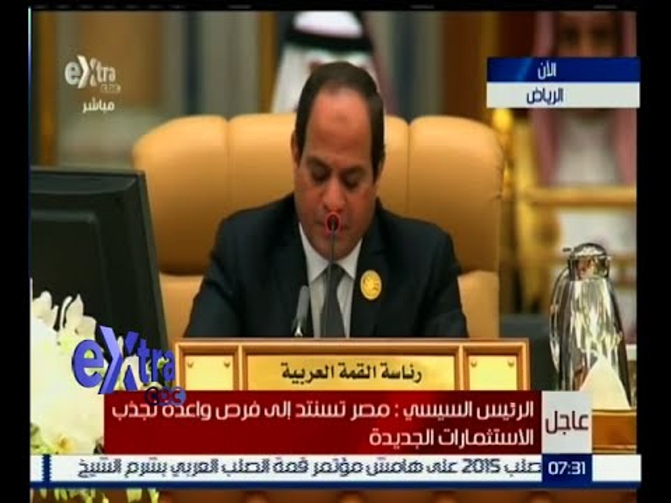 #غرفة_الأخبار | السيسي : شعب مصر حسم أمره برفضه لمحاولات الجماعات الارهابية استهدافه