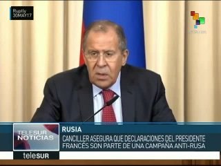 Canciller Lavrov denuncia campaña anti rusa de potencias occidentales