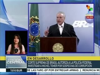 Corte Suprema de Brasil autoriza a Policía Federal interrogar a Temer