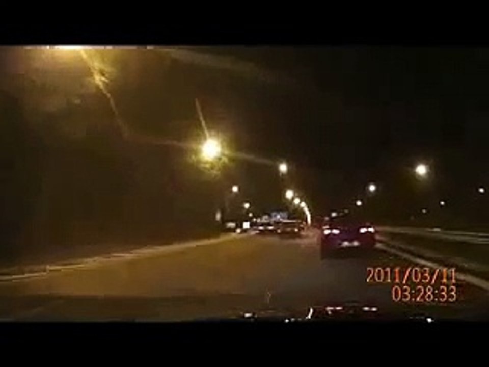 Car Accident Young Driver Driver Crashes Car After Taunting Another