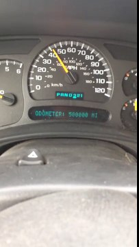 Passage des 500000 kilomètres du compteur d'une voiture !