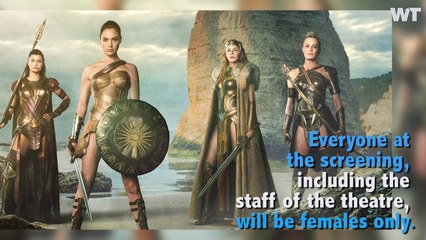 Female-only "Wonder Woman" Screenings Draw Backlash