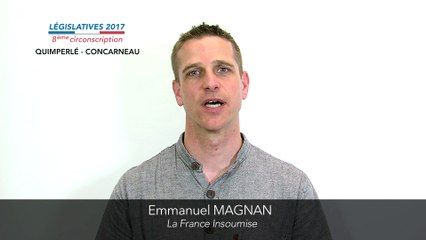 Скачать видео: Législatives 2017. Emmanuel Magnan : 8e circonscription du Finistère (Quimperlé-Concarneau)