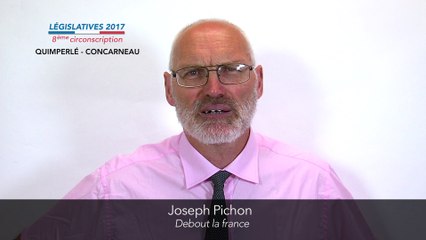 Descargar video: Législatives 2017. Joseph Pichon : 8e circonscription du Finistère (Quimperlé-Concarneau)