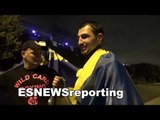 behind the scenes viktor postol with his family hours after ko win EsNews Boxing