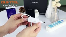 OUKITEL K10000 Pro charging test by 12V-2A flash charger