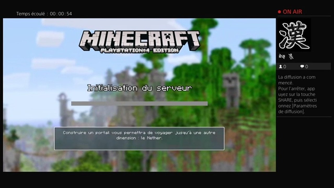 Diffusion PS4 mincraft Survie! Rejoint moi