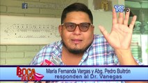 María Fernanda Vargas y Abg. Pedro Buitrón responde al Dr. Vanegas